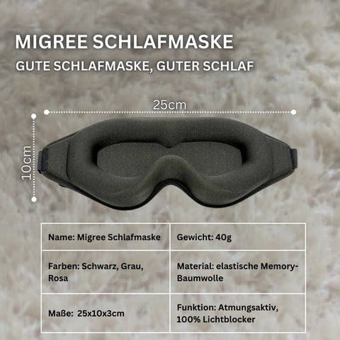 Komfortable Schlafmaske